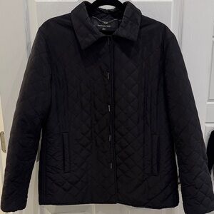Jones New York Quilted Black Utility Jacket